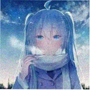 留言观众头像，戴着耳机的正面照